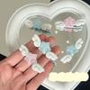 Милая Уточка Звездочка Форма Крыла Заколка для Волос Подросток Взрослый Желейный Стиль Боковая Заколка