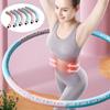 6-section Weighted Gym Hula Hoop Sports Fitness Ring Soft and Adjustable Adult Professional Portable Sports Exercise Ring