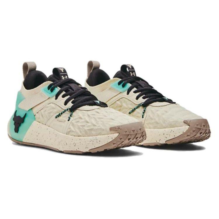 Under Armour Project Rock 6 Silt Black Women Sneakers Cream 3026535-200