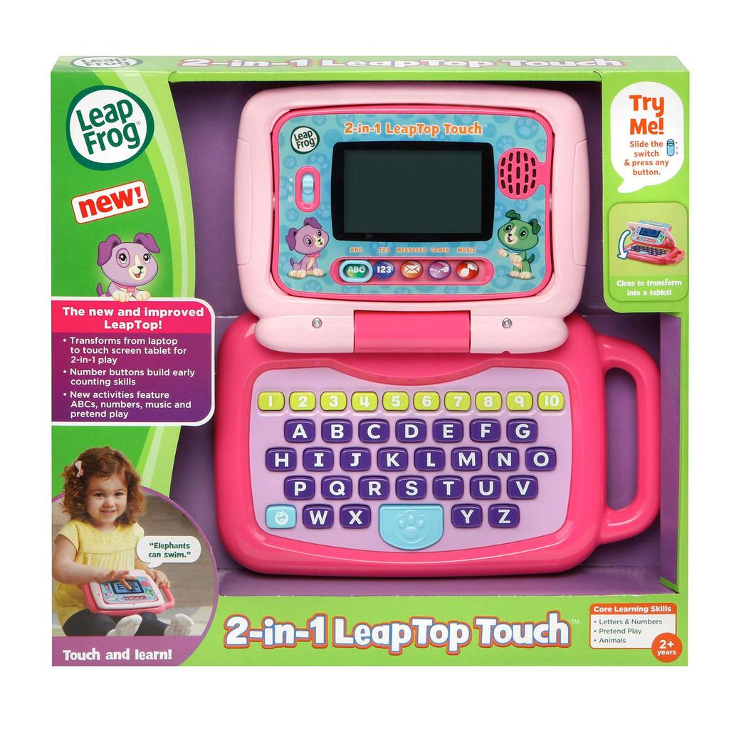 LeapFrog 2-в-1 LeapTop Touch, Розовый