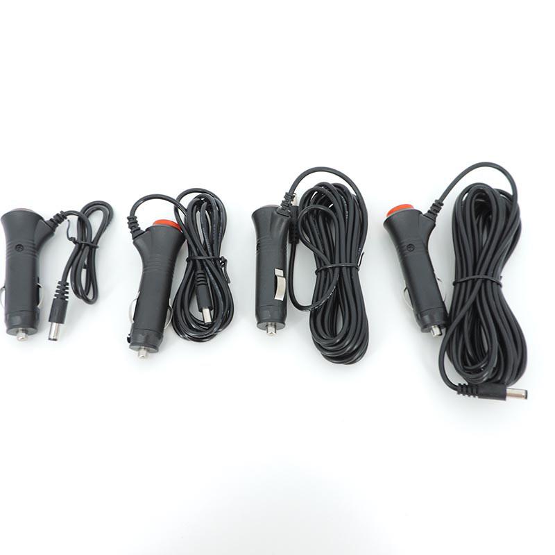 DC 12V 24V Автомобильный адаптер зарядное устройство прикуриватель блок питания удлинитель шнур переключатель для автомобильного монитора камеры 2.1x5.5mm 0.5m-5m