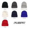 Flexfit Knit Cap, Solid Color, Knit Beanie, Men's and Women's, YUPOONG, Ribbed Knit, Unisex, One Size Fits All, Black [Parallel Import]