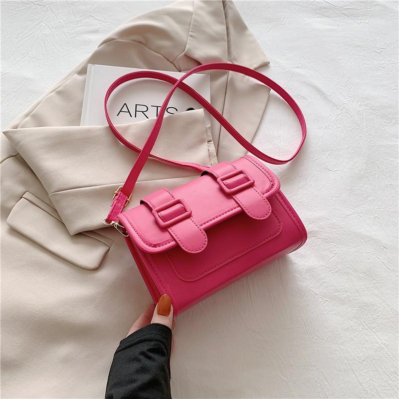 Trendy Street Style Pu Shoulder Bag For Women Fashionable Retro Small Square Bag 2023 Summer Edition
