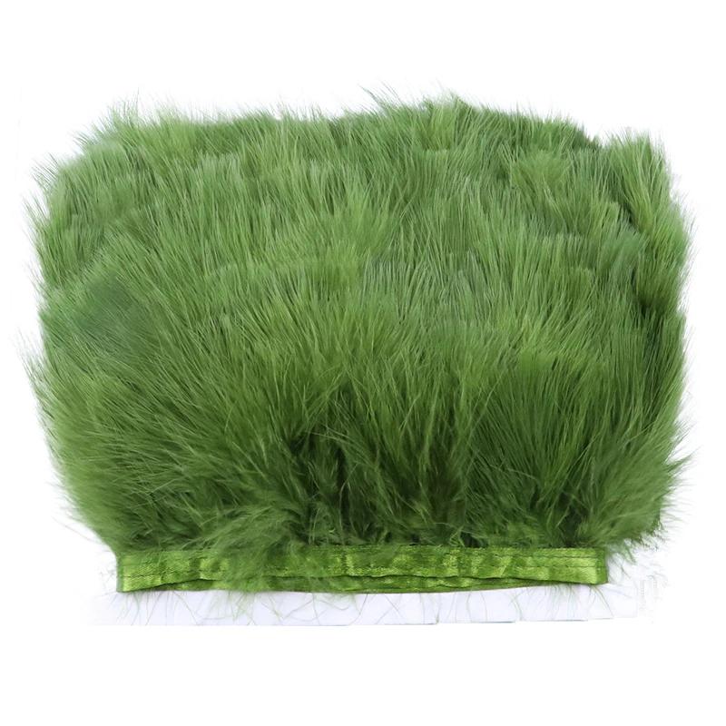 2 Метра Цветная Пушистая Бахрома из Перьев Марабу, Отделка Лентой из Черных Перьев Индейки, Ткань, Шаль, Одежда, Швейная Отделка, Украшение