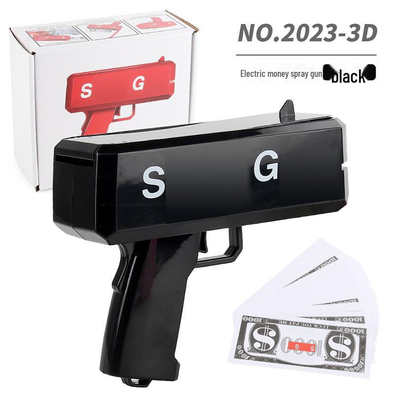 Уникальная игрушка-денежный пистолет для вечеринок и свадеб - стреляет купюрами долларов США