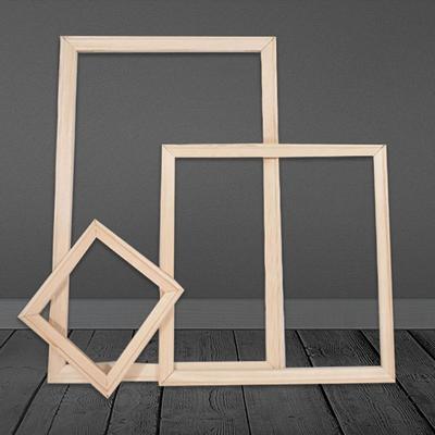 Искусство Домашнее украшение Натуральная деревянная рамка своими руками Фоторамка Картина маслом на холсте Рамка из цельного дерева