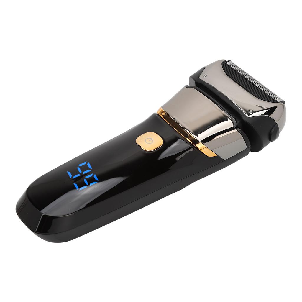 Men Cordless Electric Face Shaver Digital Display USB Rechargeable Washable for Beard Mustache Hair