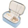 Poume Jewelry Accessory Ring Mini Travel L'a Case, Case, Case, Pouch, Portable, (Zenith Blue)