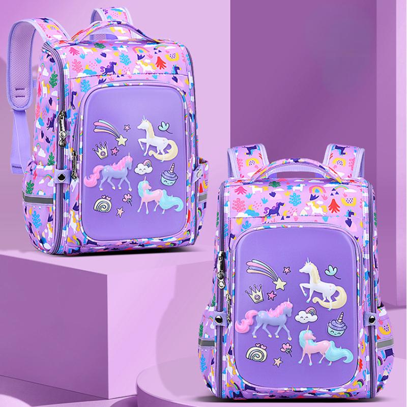 Большой детский школьный рюкзак для девочек, складные ортопедические школьные сумки для мальчиков и девочек Mochila Infantil, 1-3-6 классы