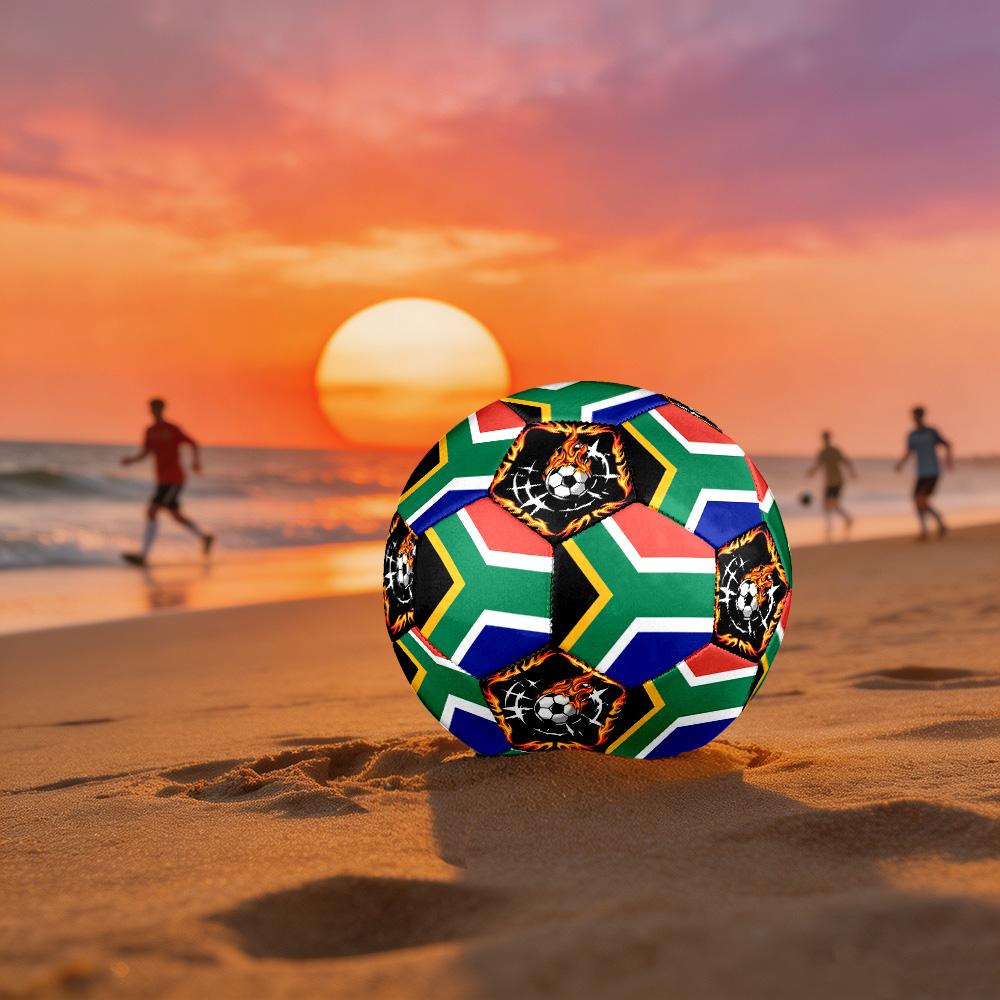 1pc South African Sports Theme Size 5 Soccer Ball Professional Match Training Football Indoor &Outdoor Sports Ball Lightweight Durable c6610