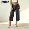Женские модные повседневные брюки и капри JPNTKY однотонные с принтом