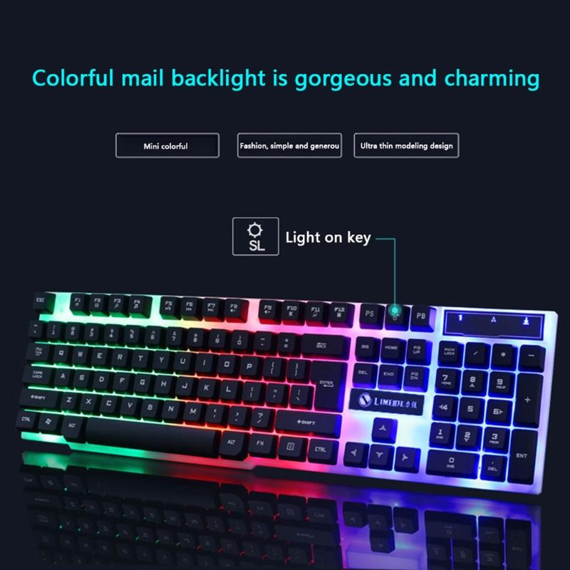 Компьютерные аксессуары для замены GTX300 USB Проводные 104 Клавиши RGB Подсветка Игровые Мышь и Клавиатура Наборы Подарки для детей