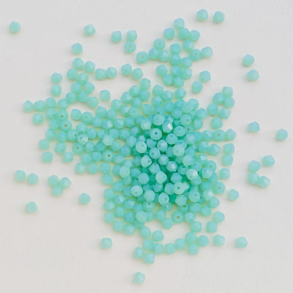 100 шт 4 мм стеклянные бусины в форме биконуса граненые хрустальные бусины для изготовления ювелирных изделий своими руками браслет ожерелье серьги бисер