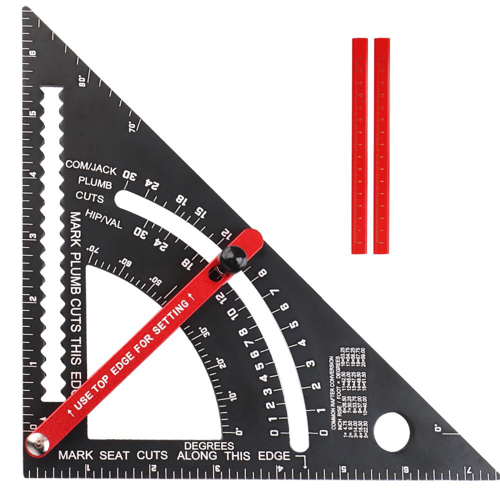 Регулируемая линейка для работы с треугольником, искатель углов для деревообработки, комбинированный инструмент, измерительный инструмент, угловая линейка, торцовочная пила, транспортир