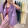 Chic Girl Korean High-quality Short-sleeve Suit Jacket Soft And Exquisite Fabric