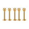 5Pcs Stainless Steel Lip Stud Eyebrow Stud Nose Stud Ear Stud Piercing Jewelry Body Piercing Jewelry