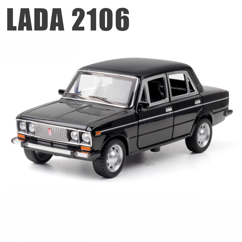 1/24 LADA 2106 литая модель автомобиля литые машины игрушечные машинки со звуком и светом коллекция игрушек для мальчиков подарок на день рождения дети