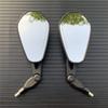 Motorcycle Foldable Oval Rearview Mirror For Yamaha Suzuki Ducati Kawasaki BMW Buell KTM Dual Sport Dirt Bikes ATV