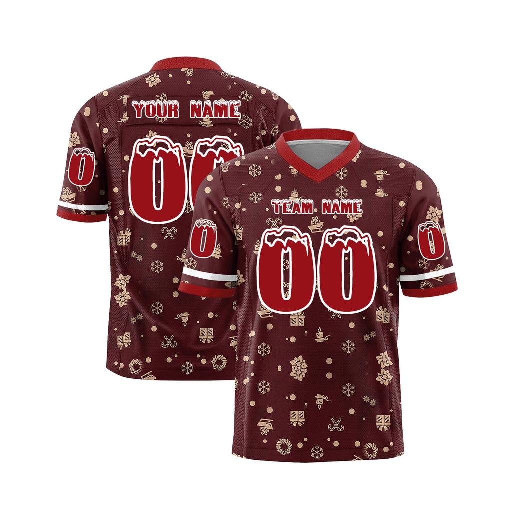 Custom Football Jerseys Personalized Printed Team Name & Number Sports Uniform For Men Women Youth1