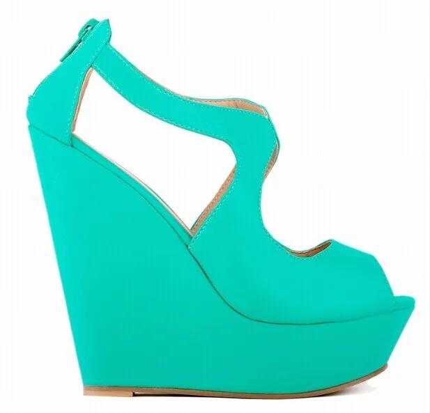 Модные босоножки на танкетке, женские, летние, повседневные, с открытым носком, на платформе, на высоком каблуке, гладиаторские шлепанцы, женские, вечерние, туфли, большой размер