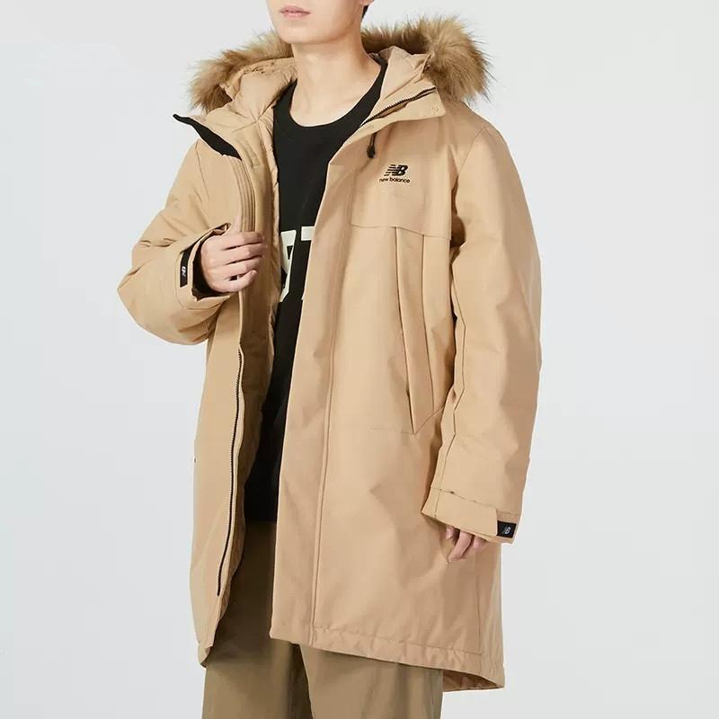 New Balance Long Puff Down Jacket Asia Sizing 'Tan' Men's 5PC44303-BEI