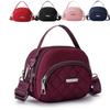 Women's Nylon Shoulder Bag Fashion Large Capacity Multi-layered Small Messenger Bag Casual Handbag Solid Color Crossbody Bag