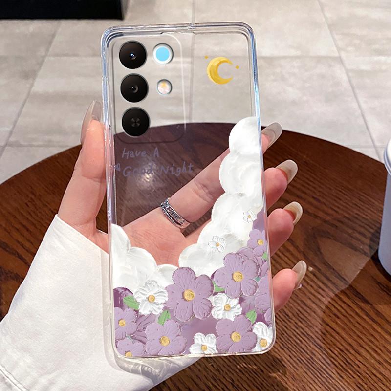 Чехол для Realme 15X 5G RMX5250 / C85 5G RMX5253 Чехол Эстетичный Милый Кот Астронавт Мягкий Силиконовый Чехол Прозрачный Чехол для Телефона