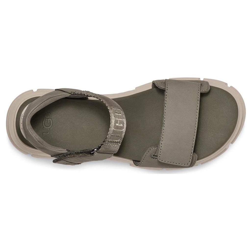 UGG Стильные повседневные тапочки из ткани для женщин, цвет зеленый мох 1136764-MSG