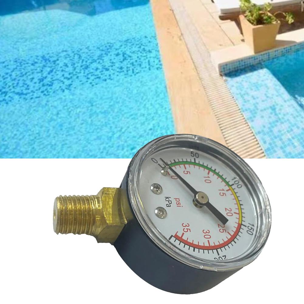 Эффективные аксессуары для бассейна Песочный фильтр Манометр 35 PSI Конструкция с нижним креплением для легкого контроля систем фильтрации
