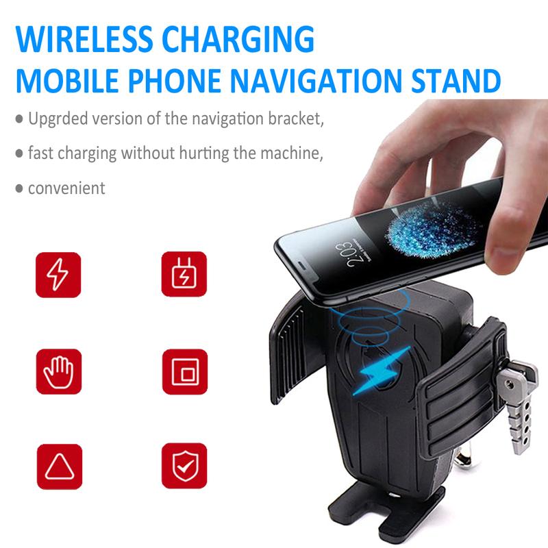 Gold Wing Motorcycle Wireless Charging GPS Phone Holder Navigation Bracket For HONDA GoldWing GL 1800 F6B GL1800 DCT 2018 - 2021