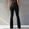 New Stylish Pants for Women High Waist Slim Fit Vintage Fashion Flare Pants Elastic  Trousers