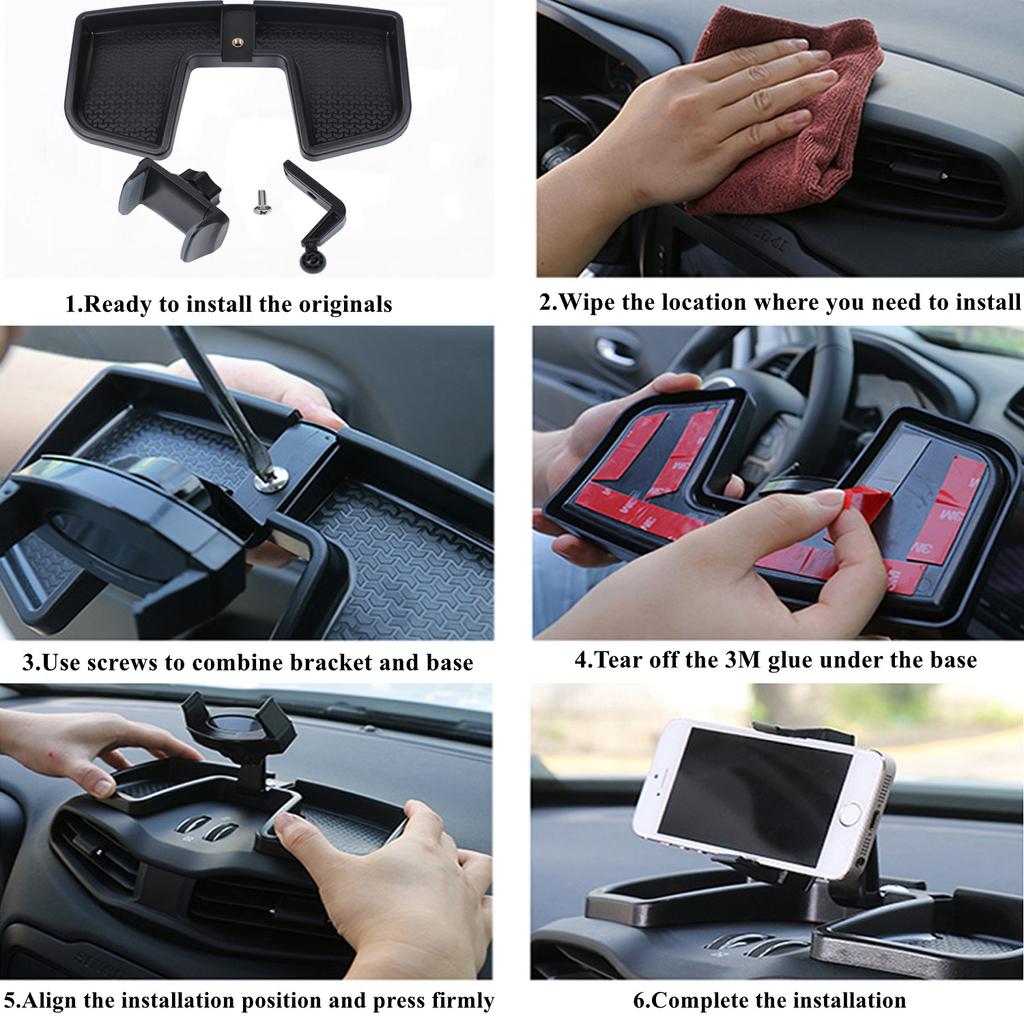 Держатель мобильного телефона для Jeep Renegade 2016-2022, автомобильный GPS-кронштейн, подставка для крепления на приборной панели, ящик для хранения, органайзер, интерьер