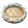 Round Pet Cooling Bed Cartoon Printing Pet Sleeping Bed Summer Breathable Pet Mat for Dogs Cats