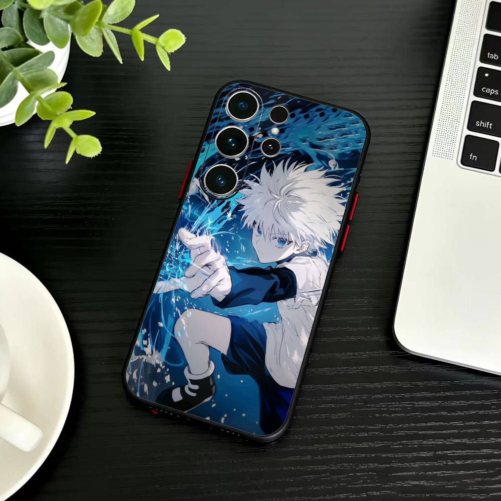 R-Киллуа Зольдик H-Hunter X Hunter Чехол для телефона Samsung S26,S25,S24,S23,S22,S21,S20,S30,Ultra,Plus,Fe,Note,5G Черный Чехол