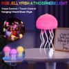 Smart Jellyfish Night Light: Colorful White Noise Sleep Aid and Hanging Atmosphere Lamp