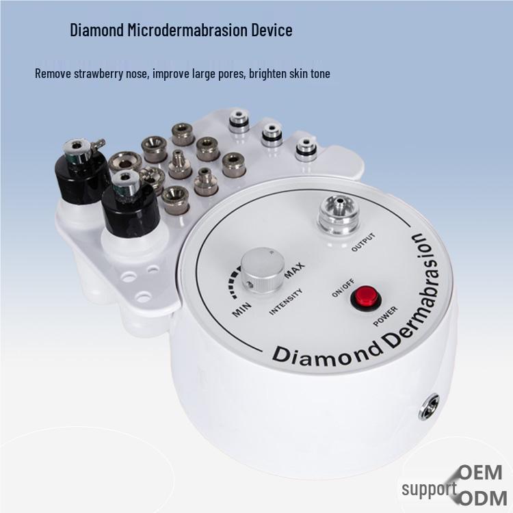 Diamond Micro-Sculpting Facial Device: Oxygen Spray, Hydration & Microdermabrasion for Blackhead Removal & Rejuvenation.