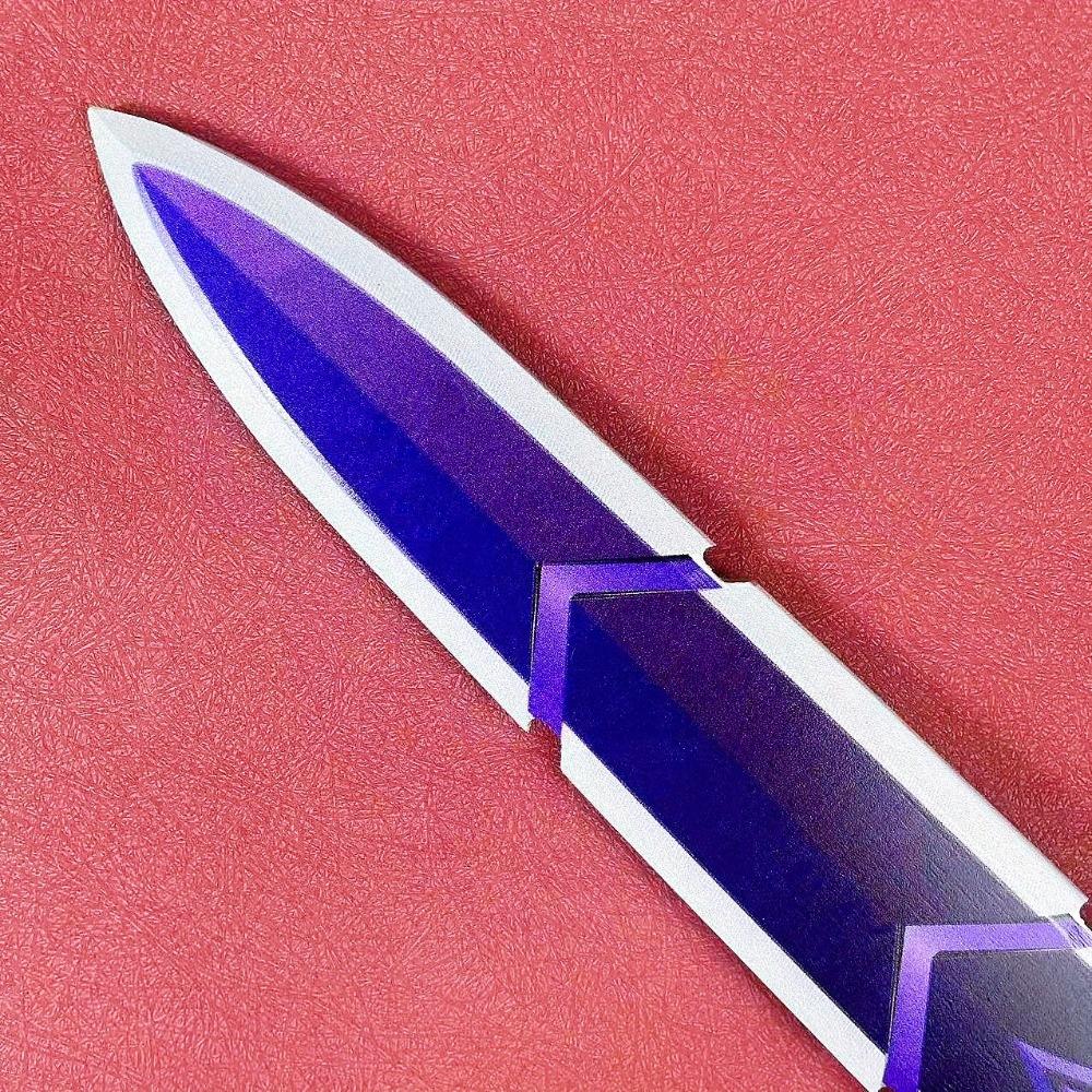 19,7-дюймовая катана Genshin Impact, сабля, деревянный нож ниндзя, аниме, реквизит для косплея, в натуральную величину, японская катана, оригинальный самурайский меч, игрушка