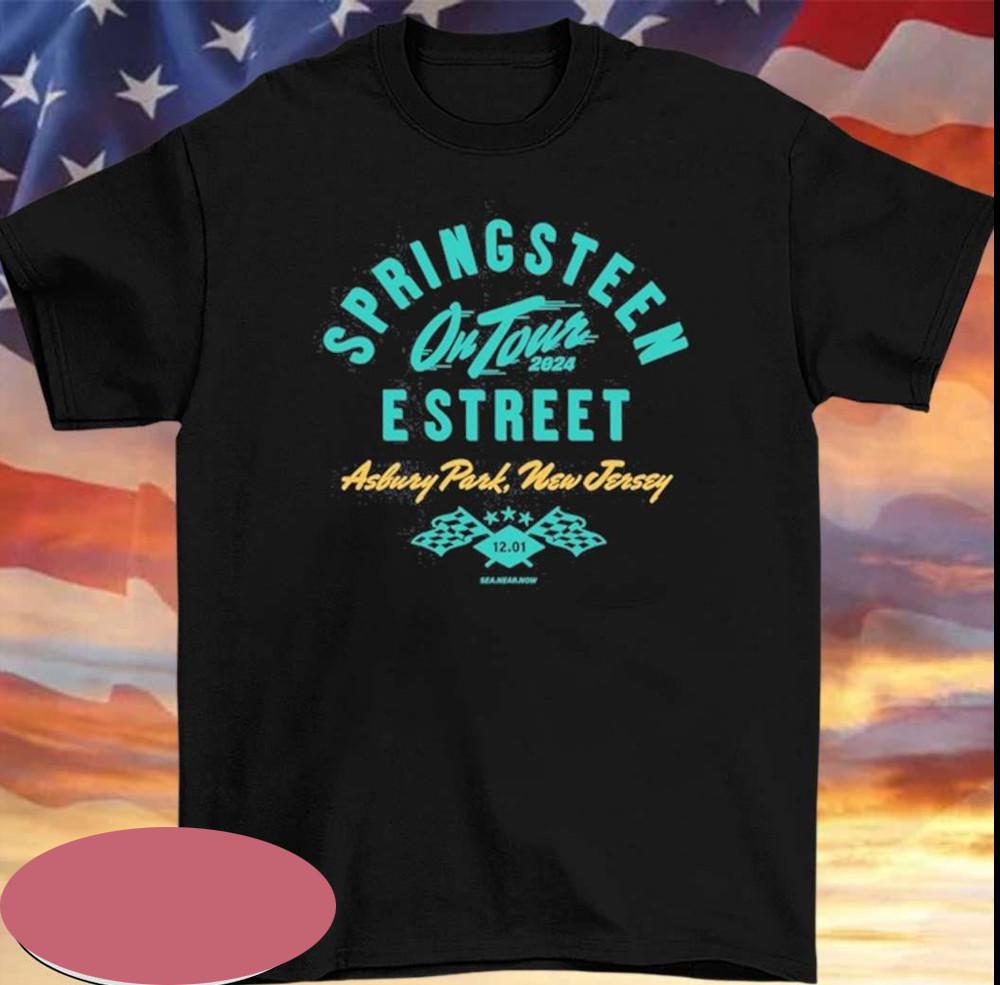 Брюс Спрингстин и The E Street Band Асбери-Парк 2024 футболка S-5XL МУЖСКАЯ CG1109 Унисекс Футболка