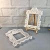 DIY Настольные Декоры Силиконовая Форма для Фоторамок, Резная Цветочная Форма для Гипса, Смолы, Цемента и Художественных Поделок