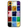 Watercolors Set Paint Palette Phone Case For Samsung Galaxy A20,21s,22,31,32,52,53,72,73,80,91 Soft Liquid Silicone Black Cover