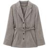 Fashion Style 2024 Fall and Winter New Women's Clothing Work Clothing Versatile Belt Wool Suit Outwear 8483711