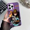 Anime Fireforce Phone Case For IPhone 16 15 14 13 12 17 Pro Max Special Metal Silver Button Electroplated Mobile Device
