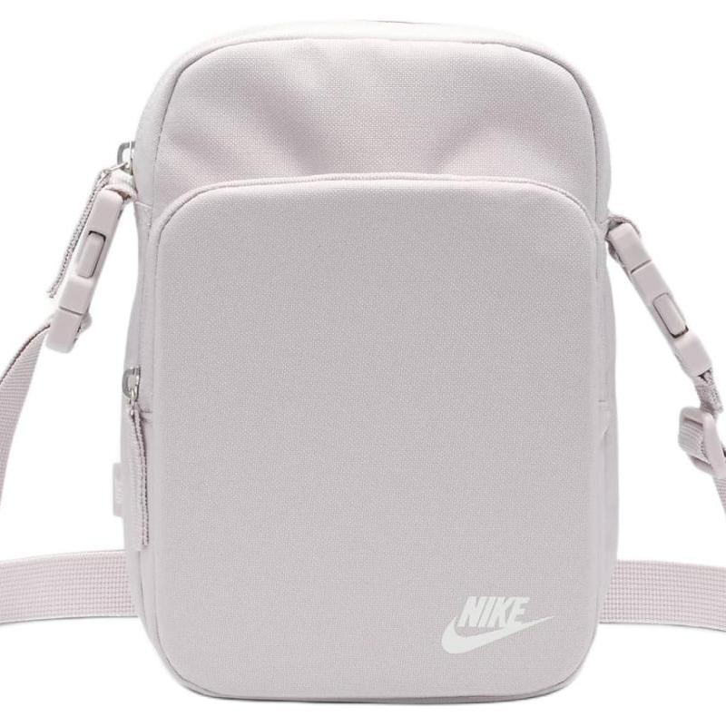 Nike Сумка кроссбоди Heritage из нейлона с полиэстером, сумка на плечо обычная унисекс платиновый фиолетовый и пиковый белый повседневная DB0456-019
