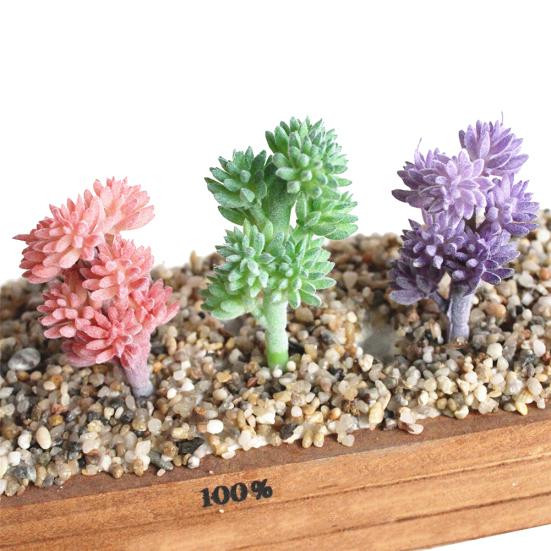 1Pc Artificial Succulent Plant Fake Mini DIY Craft Home Office Hotel Decoration