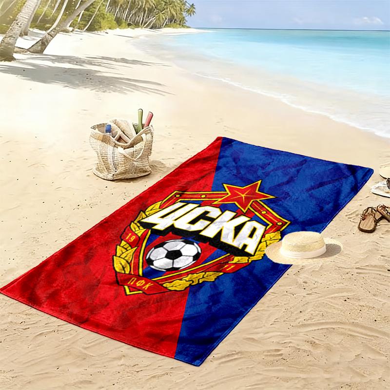 PFC CSKA Sofia Print Beach Towel, Large Soft Quick Dry Towel for Beach Camping Swimming