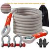 1 Heavy-duty Tow Hook And Tow Rope Set, 196.85inch Tow Hook And Tow Rope Set, Suitable for Off-road Rescue Of SUVs And Vehicles, Equipped with 2