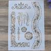 A4 Size Decorative Owl Stencil Template Painting Stencils for DIY Crafts Scrabooking Painting On Wood,Canvas,Floor,Wall and Tile