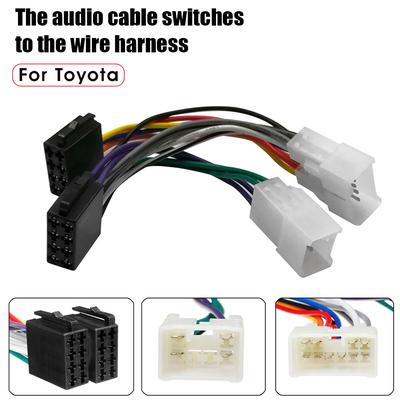 ISO автомобильный стерео радио жгут проводов адаптер разъем для Toyota Camry Corolla Aurion Avalon Hilux Kluger Landcruiser RAV4 Yaris
