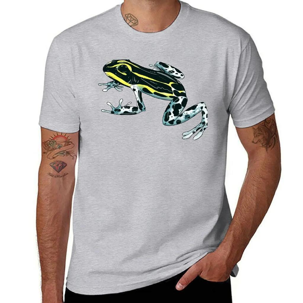 Tropical Frog T-Shirt Aesthetic Clothing Anime Clothes Mens Graphic T-shirts