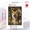 Cute Shiba Inu Pattern  3pcs 100% Round Full Drill 5D DIY Diamond Painting Embroidery Cross Stitch Rhinestone Décor